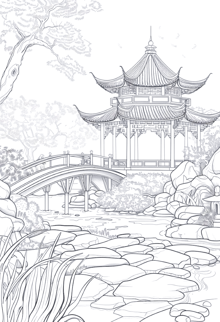 探索手绘古建筑风景画的独特魅力