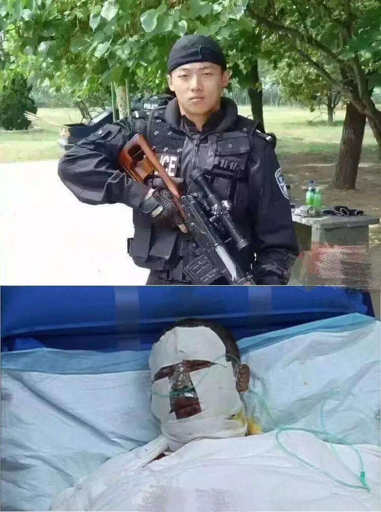 牺牲的特警图片