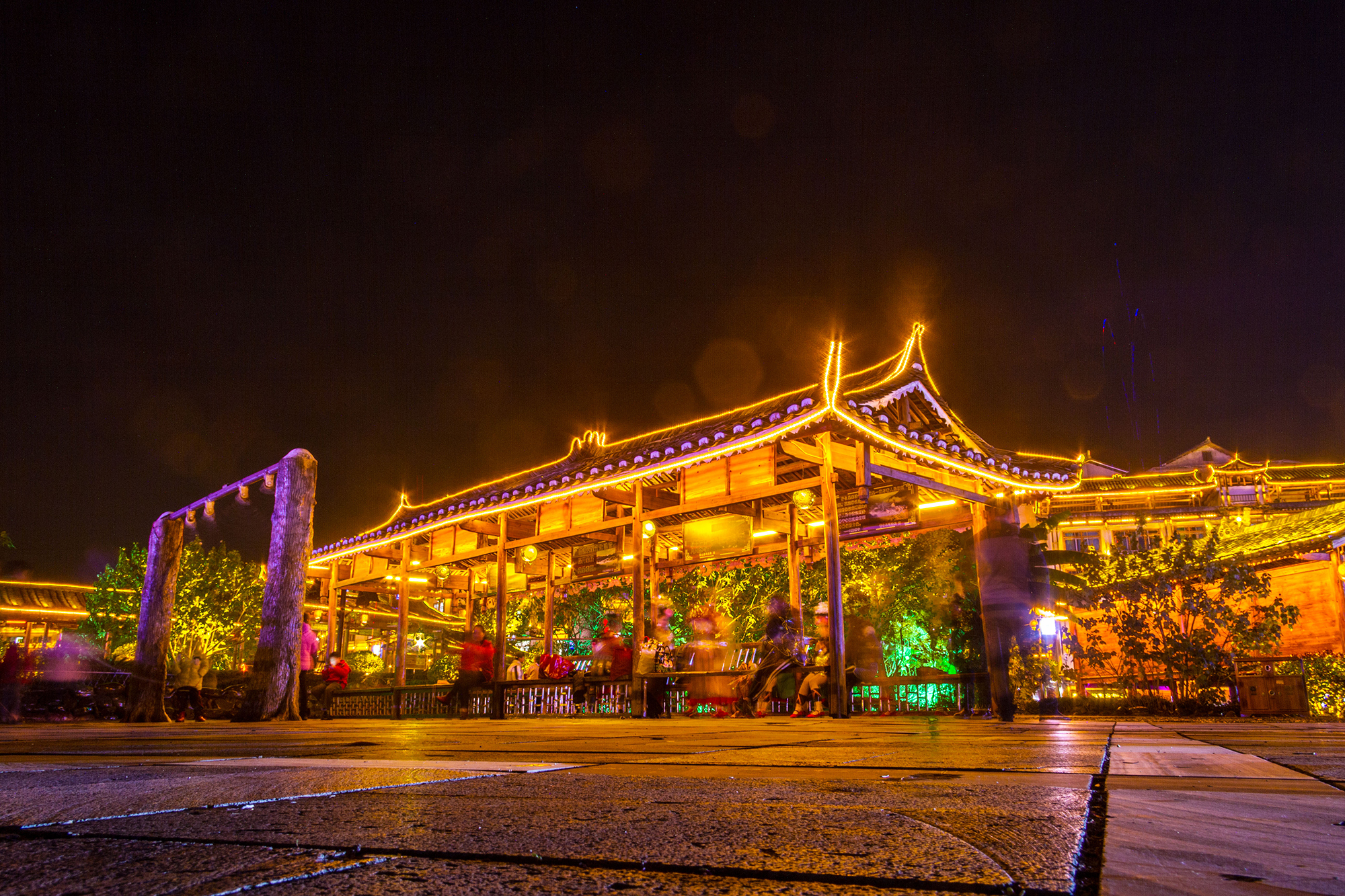 小县城图片 夜景图片