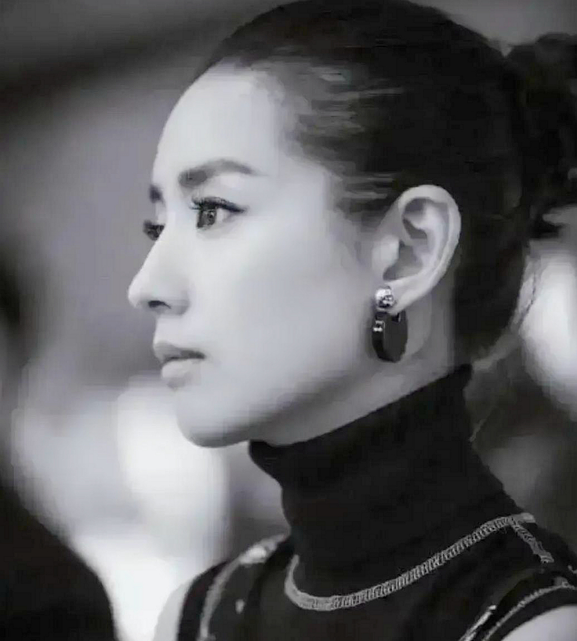 董洁的侧颜真的是无敌完美,也是圈内最美的人之一