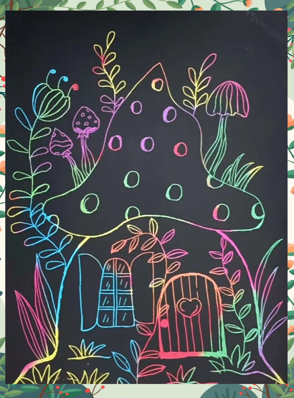 儿童创意刮画探索