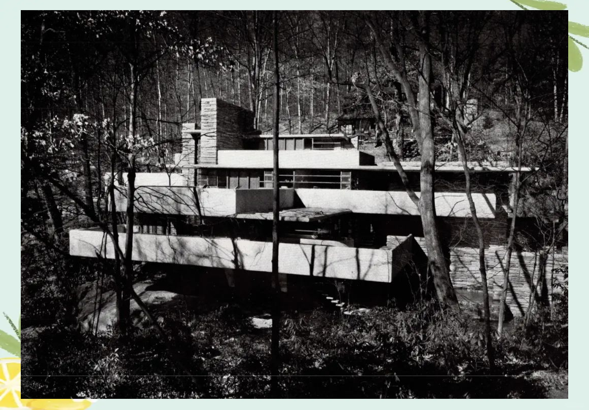 在1937年12月,比尔受命拍摄考夫曼别墅的照片