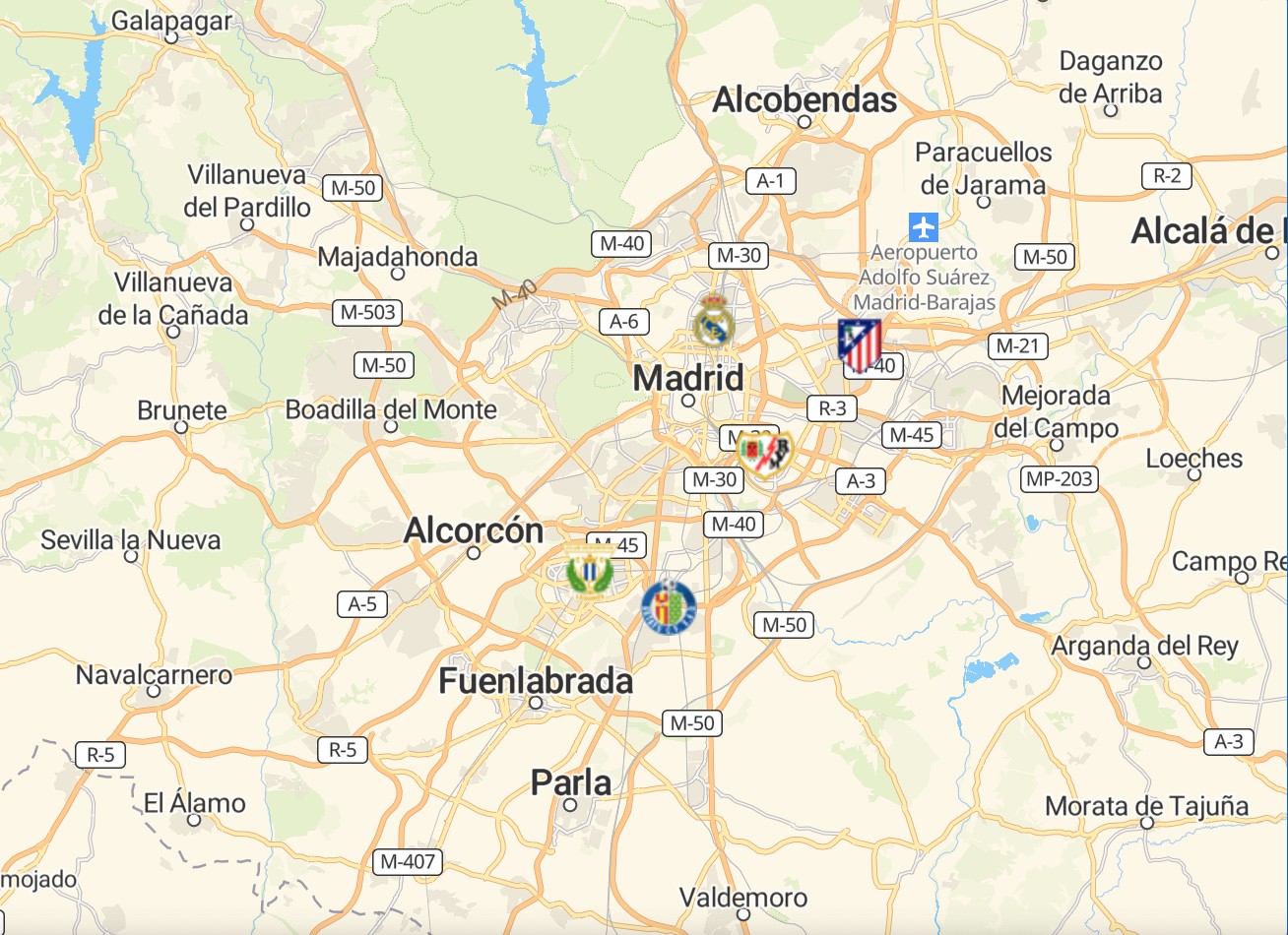 西甲新赛季20队地理分布:马德里5队加泰3队,两队坐落海岛