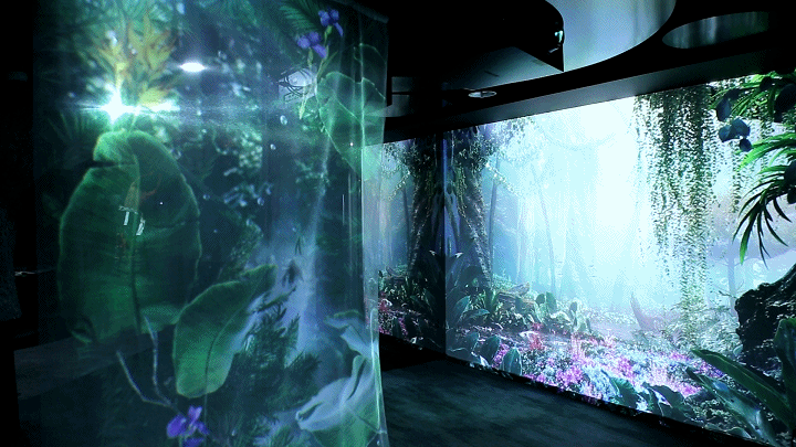 萬馬創意的沉浸式cave投影方案