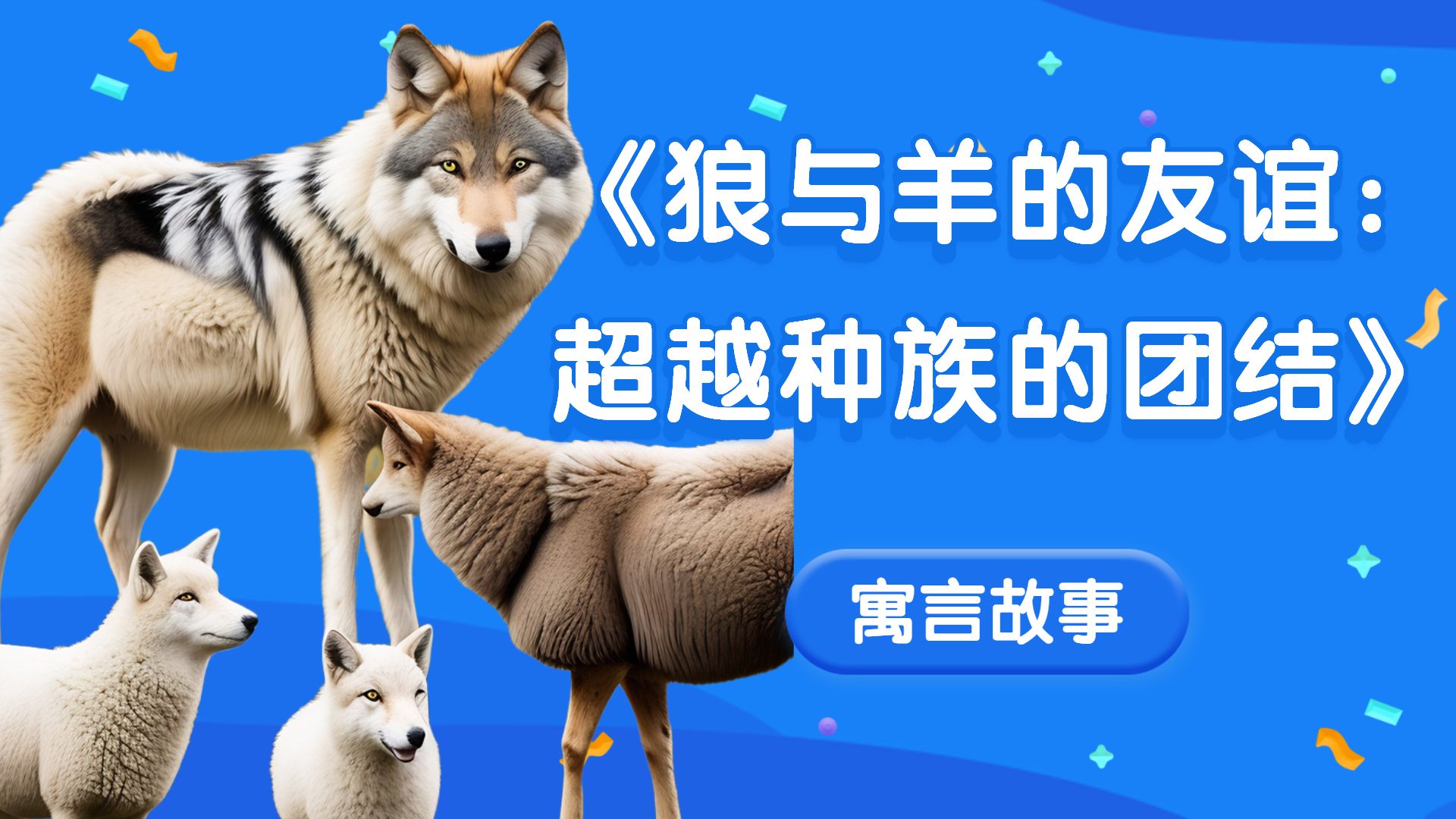 寓言故事《狼与羊的友谊:超越种族的团结》