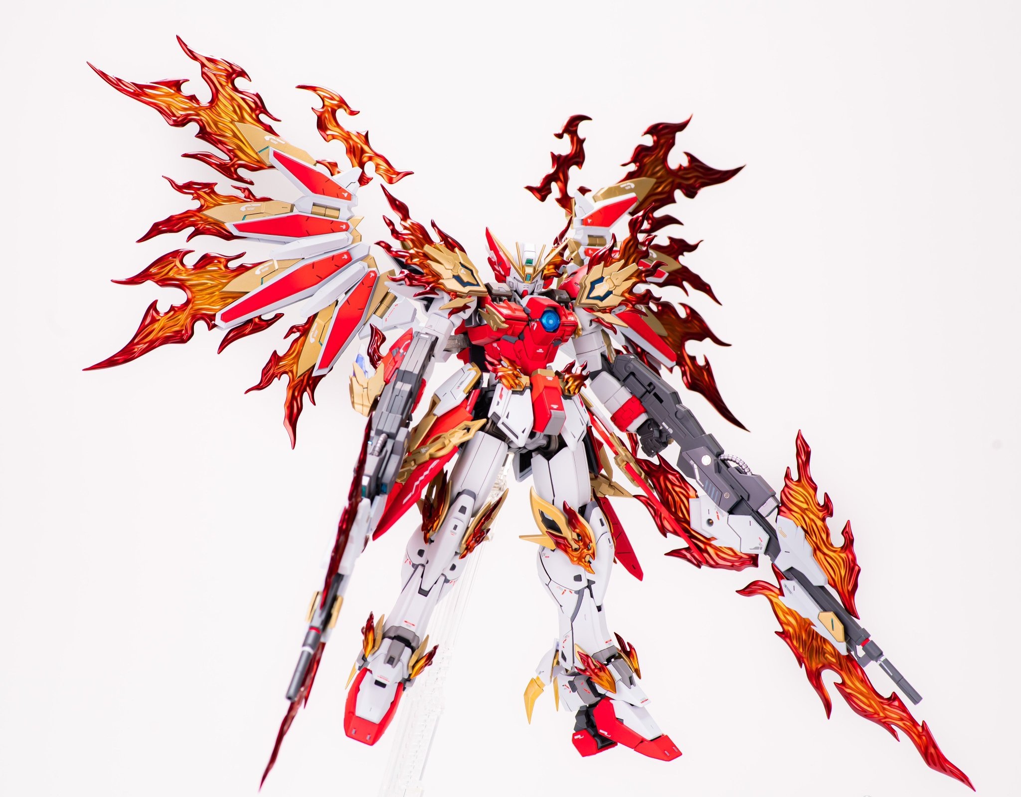 模型欣赏:mg飞翼零式高达改61炎凰