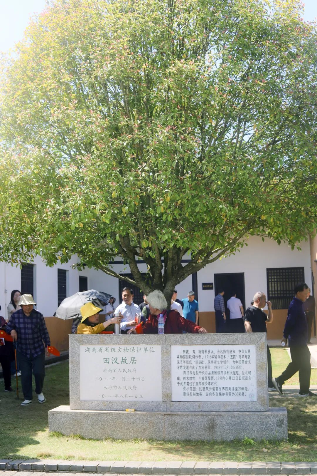 田汉文化园,就像在春光悠悠的美丽田园间构建的一场梦,青砖瓦墙与或与