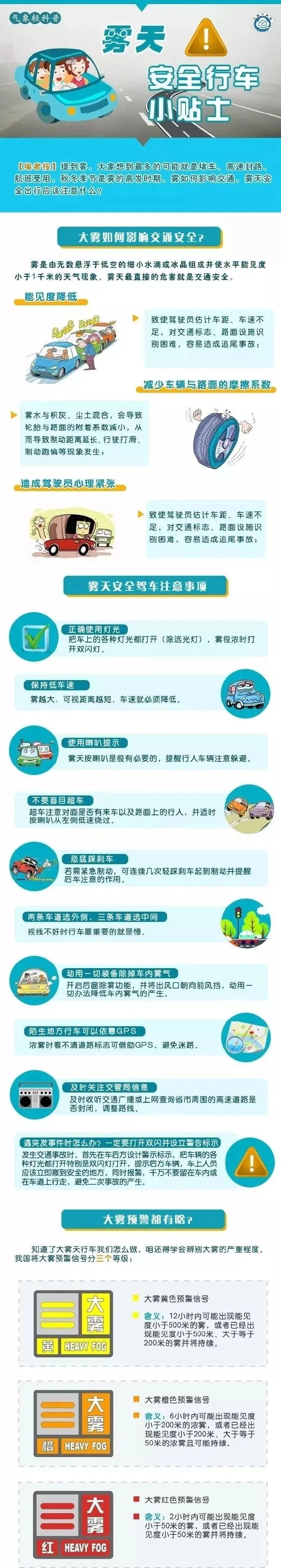 雾天注意安全的图片图片