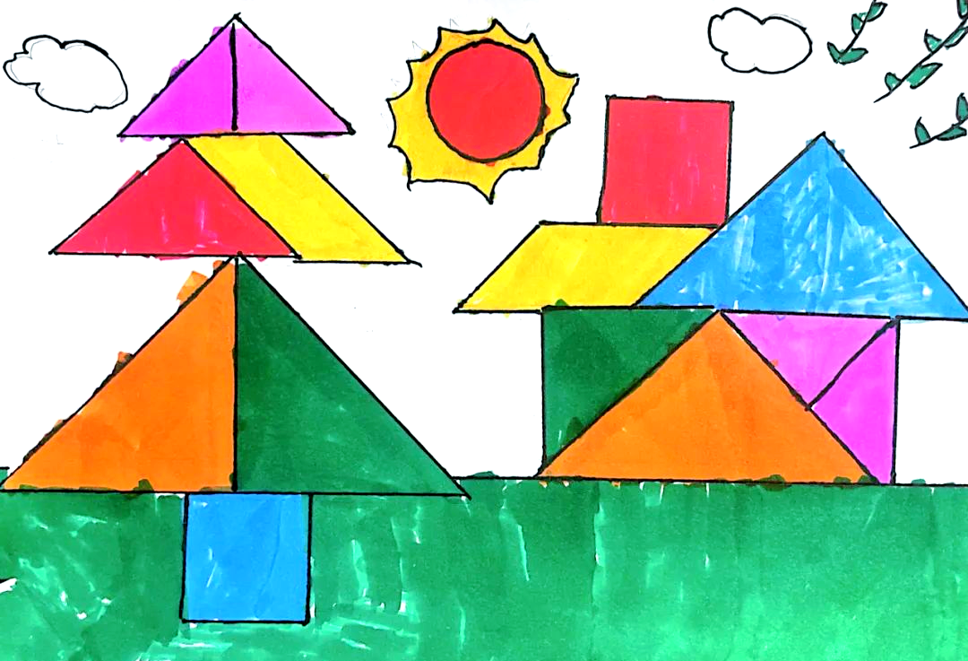 创意七巧板:拼出多彩智慧图案