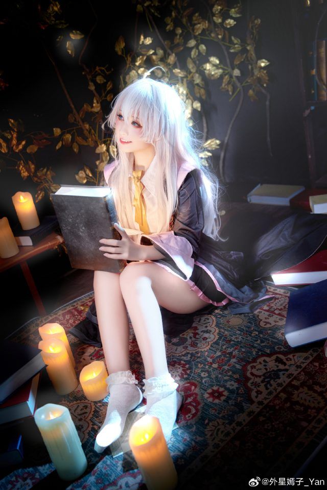 外星嫣子_yan cos伊蕾娜,演绎可爱魅力的魔法之旅