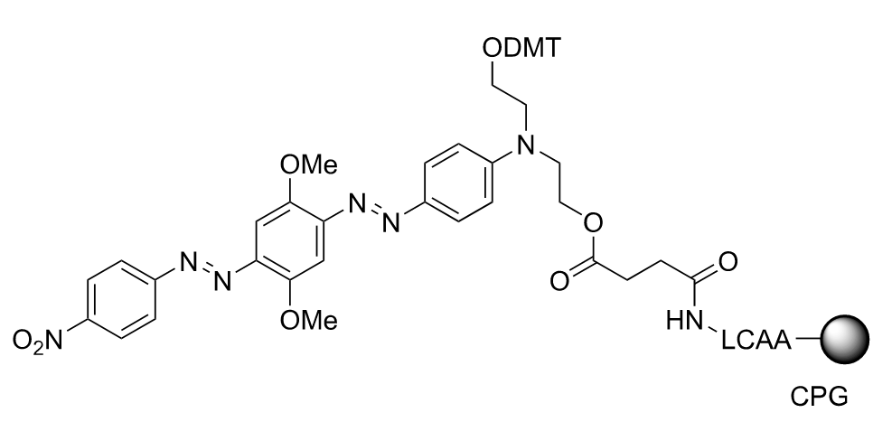 荧光猝灭剂dusq2 cpg1000在560至670nm有效fret猝灭的理想选择