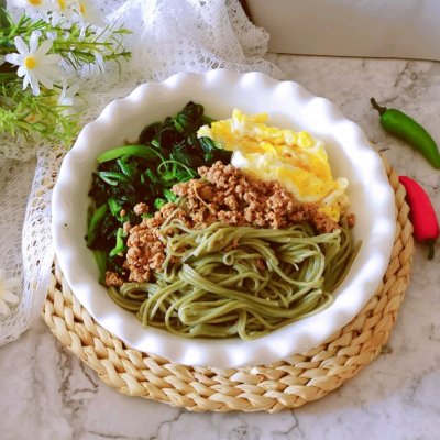 精致一人食 虾酱蔬菜桑叶面