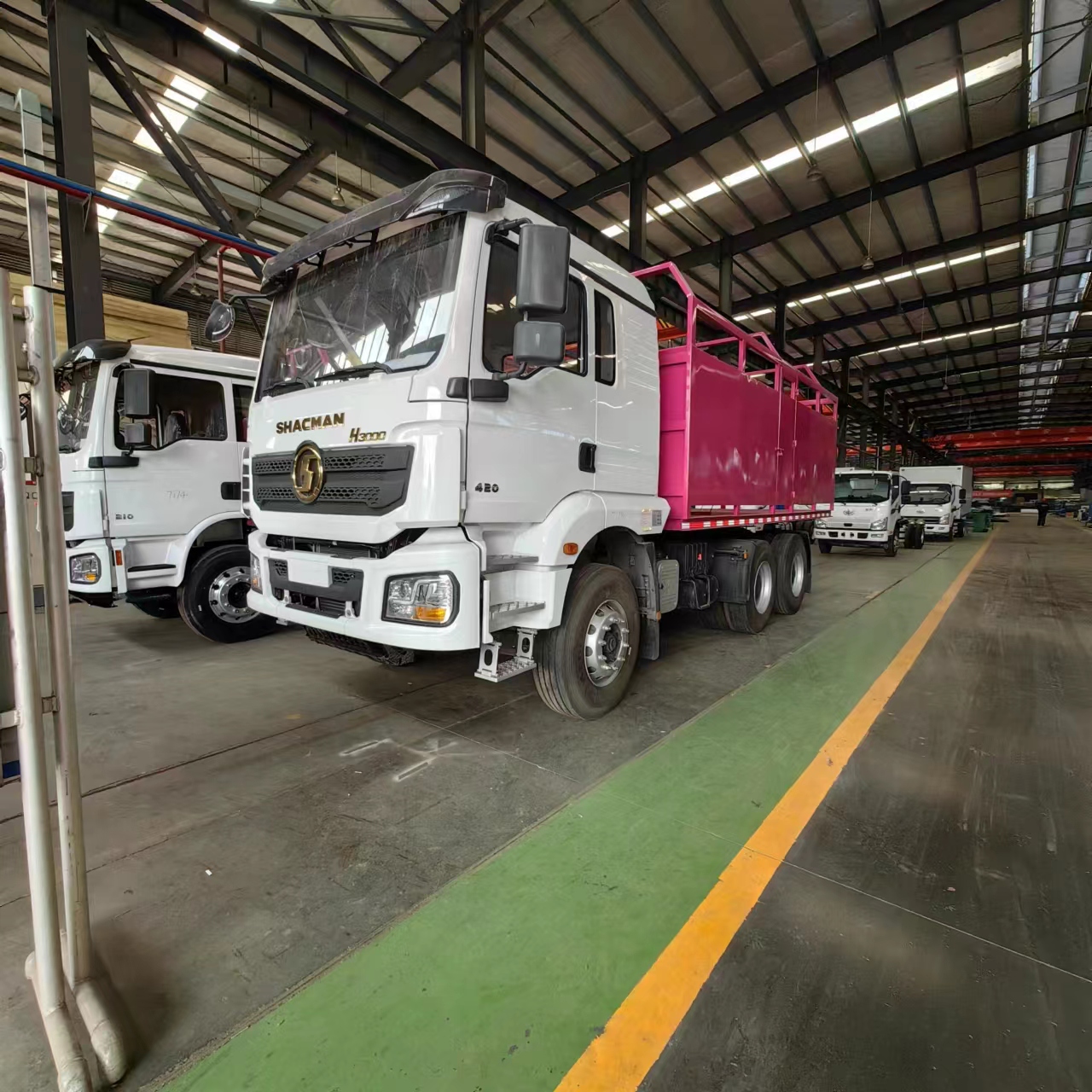 汕德卡粉色特殊用途运输车