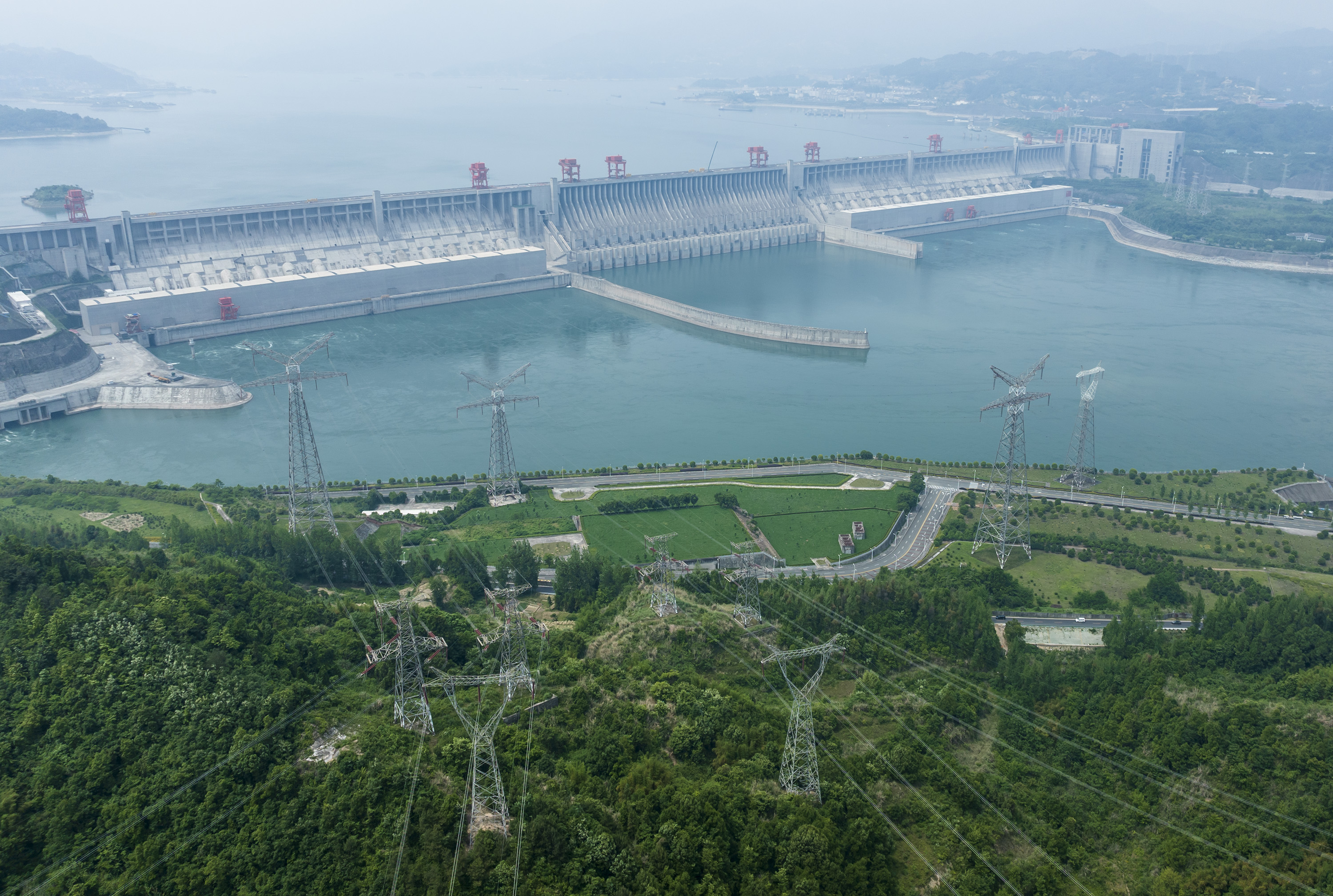 三峡水电站全景图图片