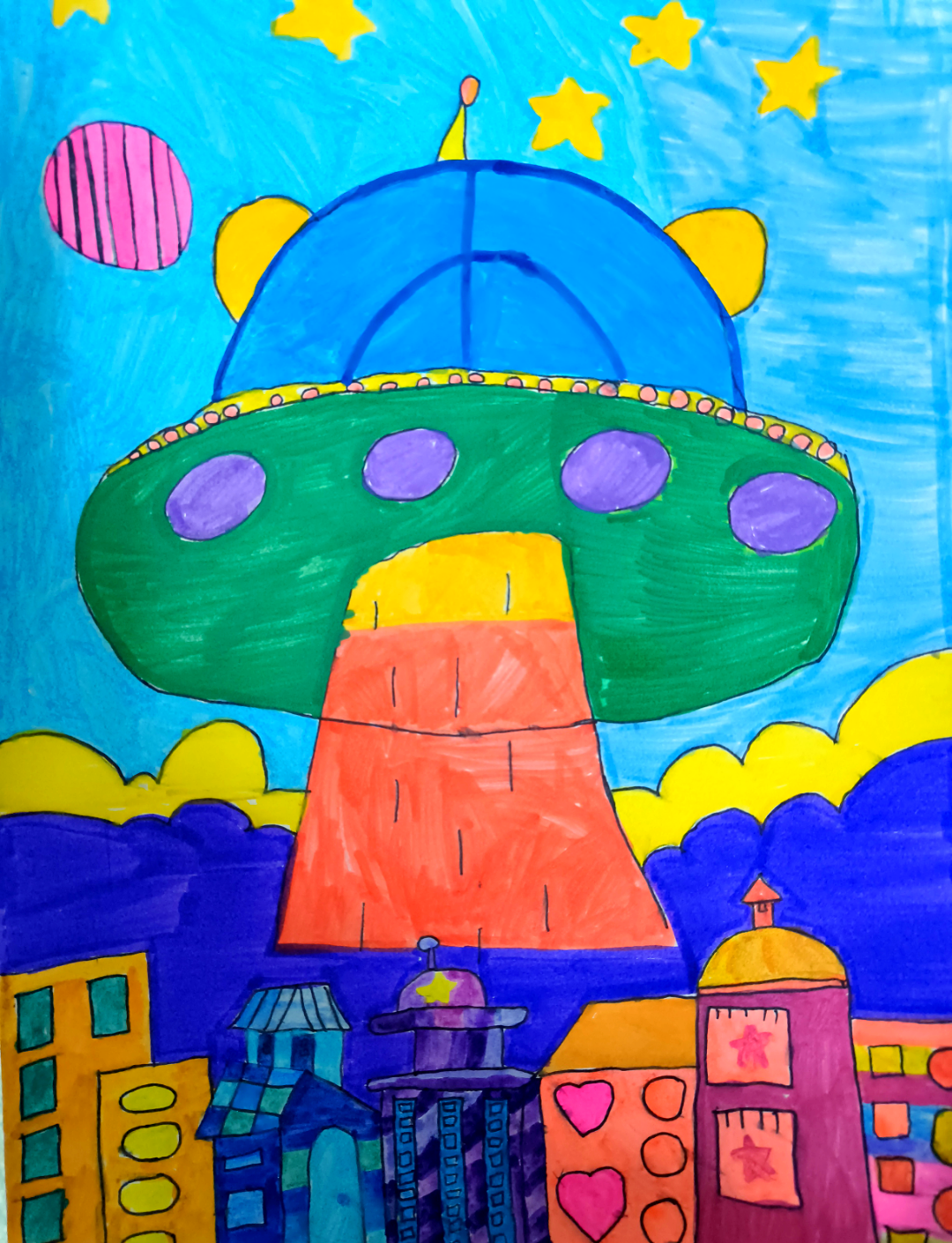 创新科技引领未来,古槐街小学科幻画作品展