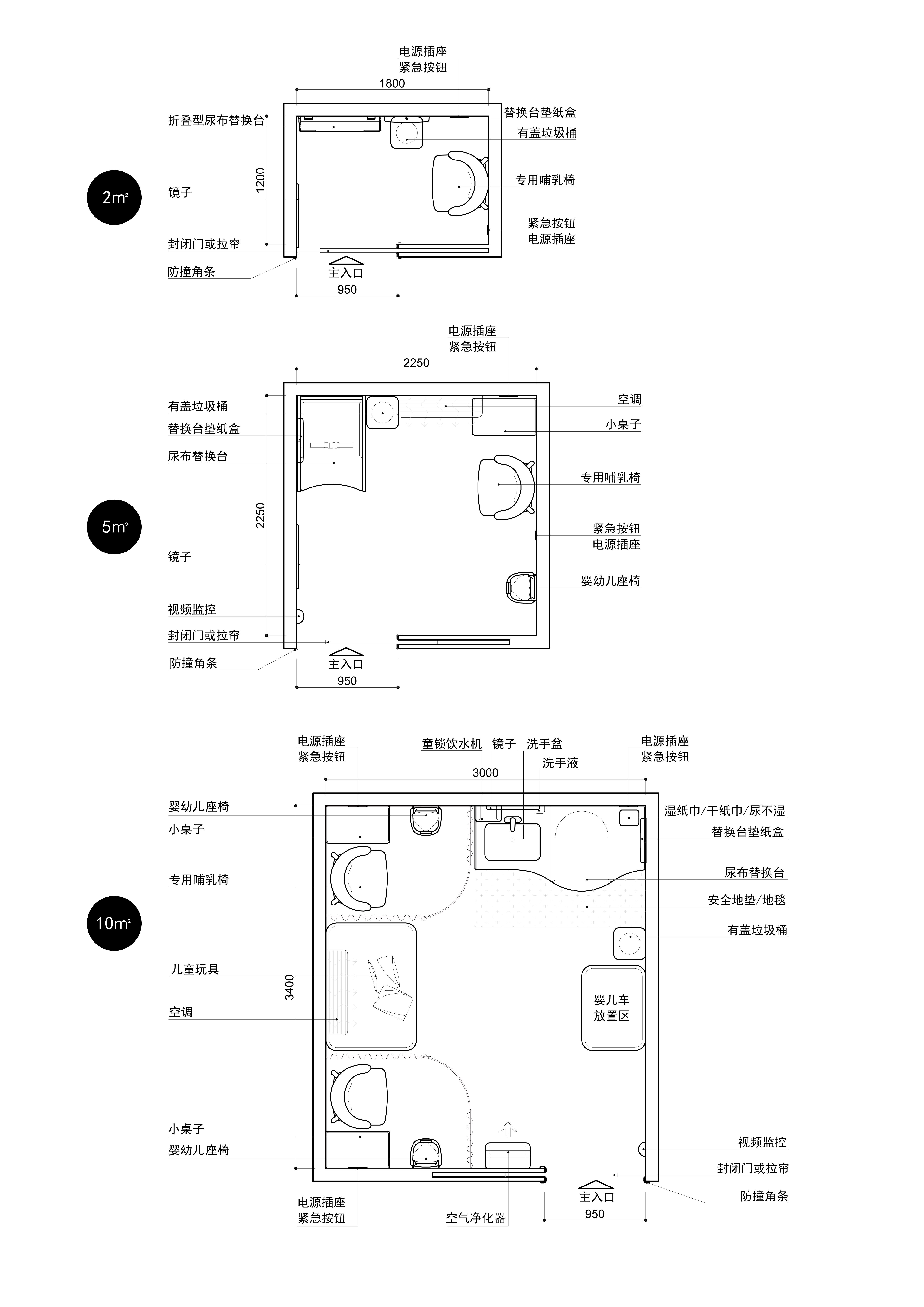 母婴室设计平面图图片