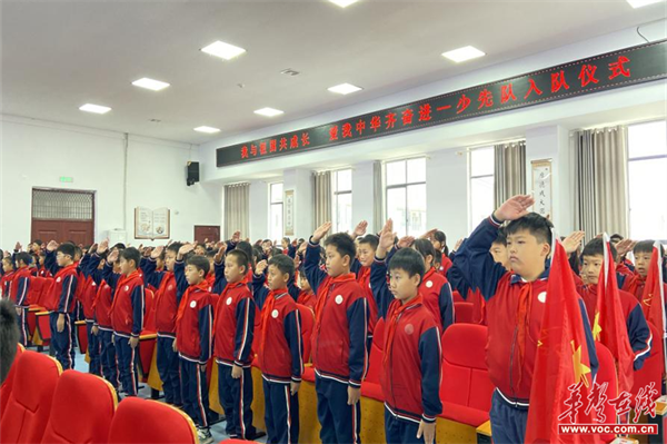 溆浦县雅堂芙蓉学校举行建队日活动暨新队员入队仪式