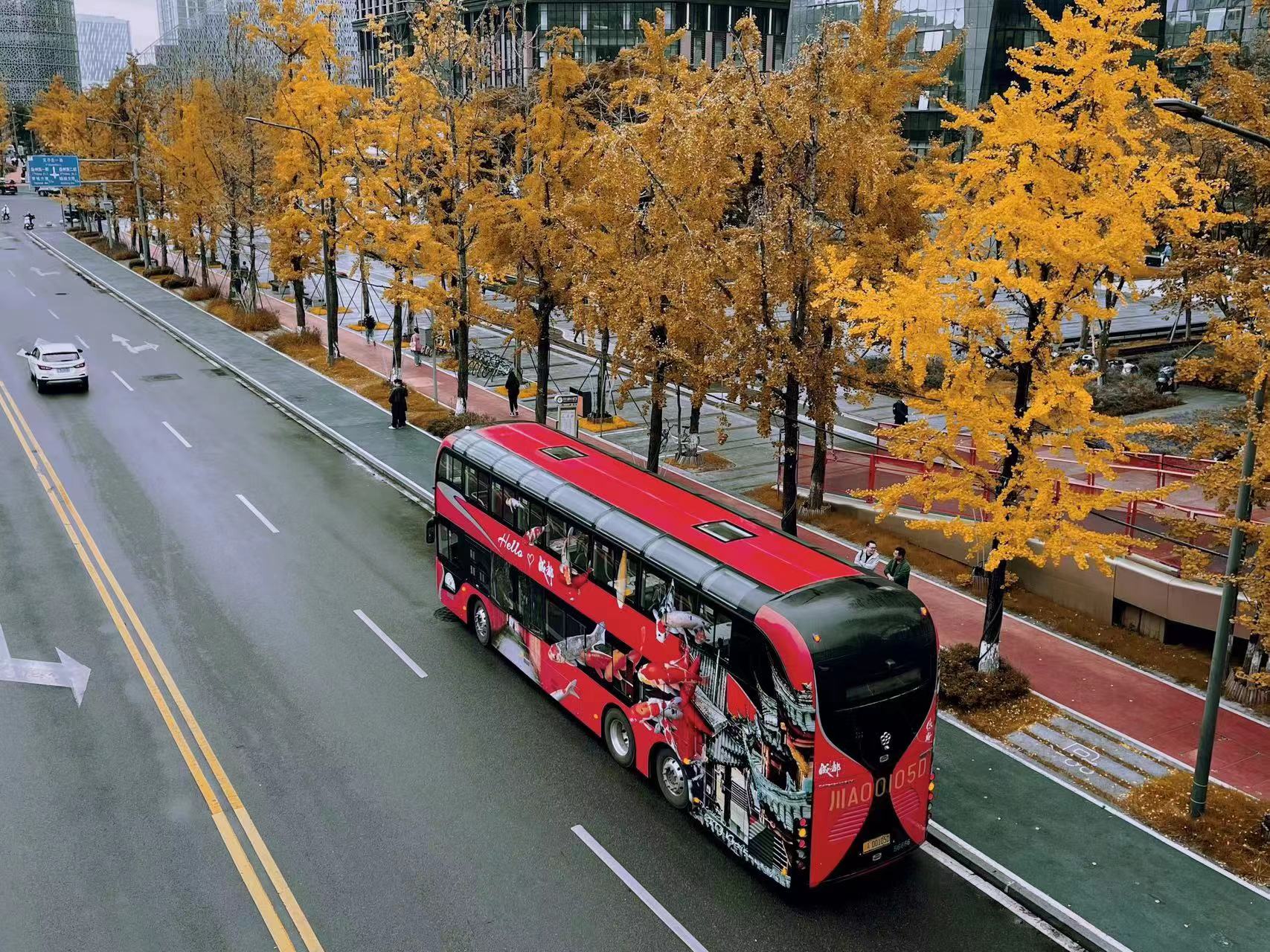 "爷青回"!成都双层旅游观光巴士回归