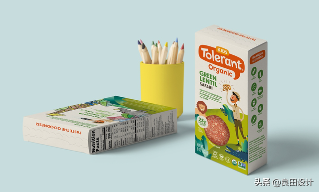 通过梦幻般的新世界tolerant 儿童面食品牌和包装设计