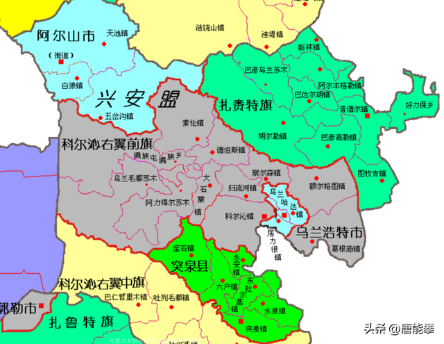 内蒙古兴安盟突泉地图图片