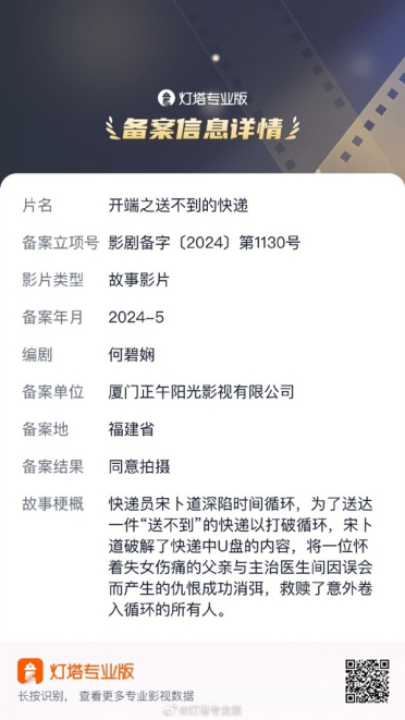 电影《开端》立项：快递员深陷时间循环