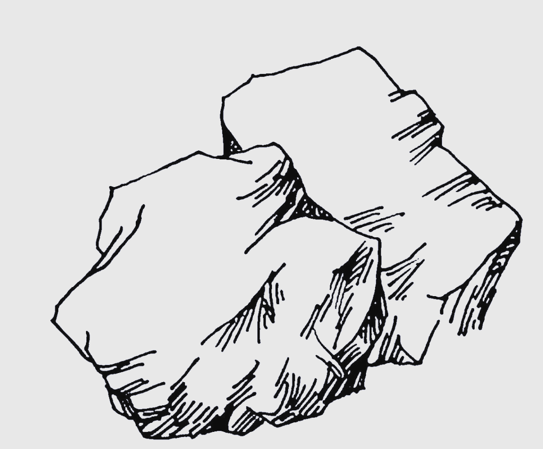 探索三块石头的画法:细节,形态与光影的结合