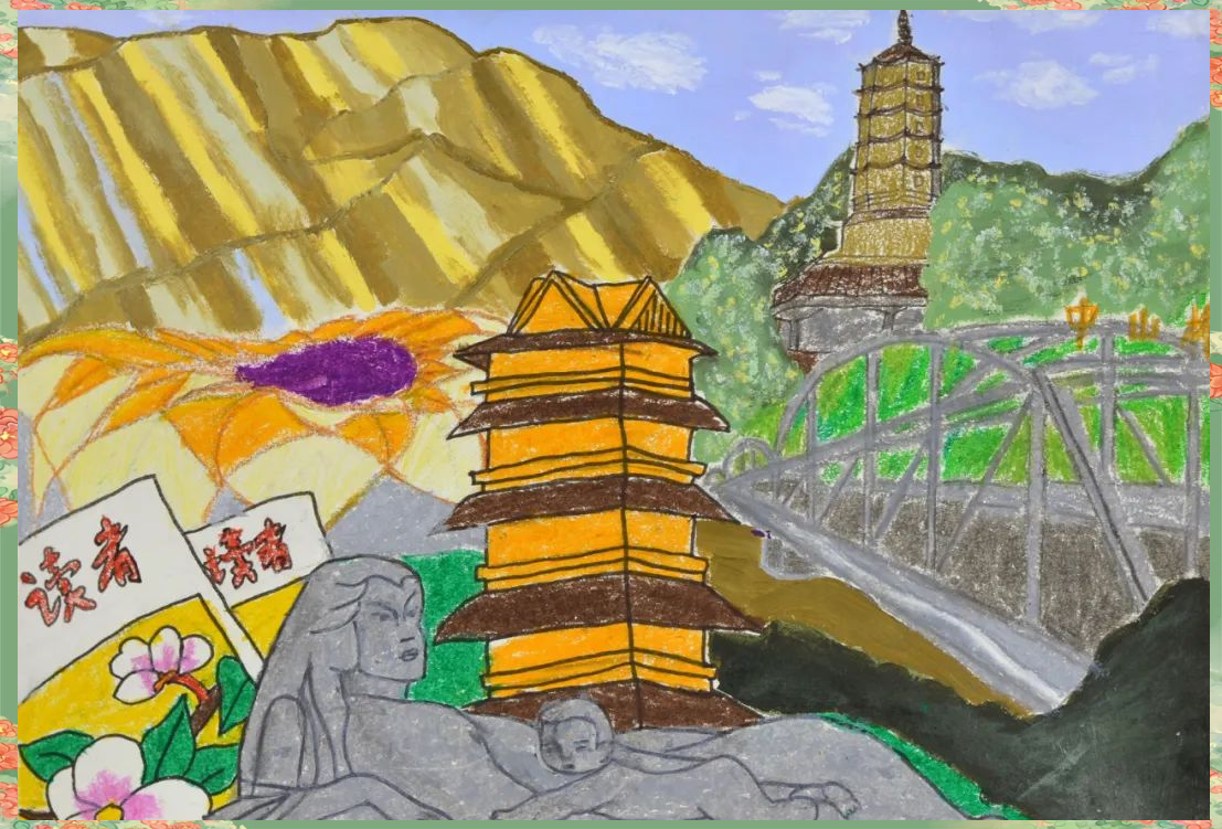 兰州少儿美术展览中的精彩作品选集