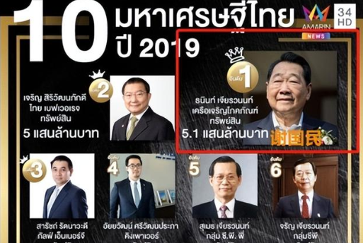 泰国首富之孙加入中国籍,27岁身家300亿"富四代"或成接班人