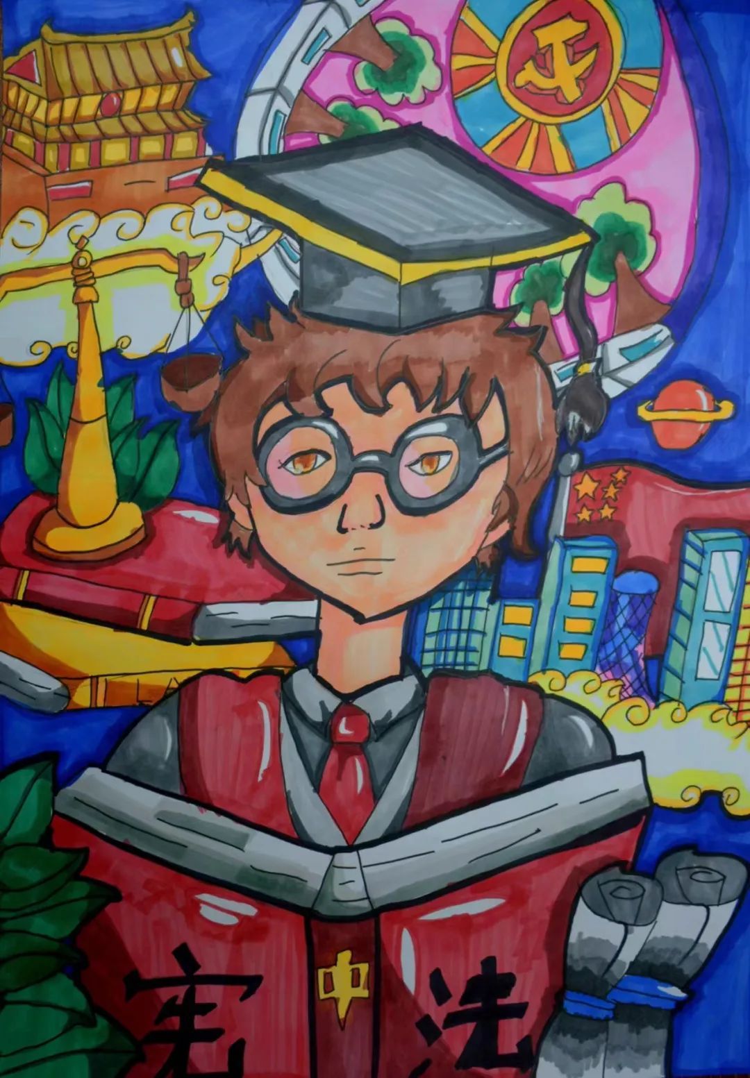 黄江开展少儿法治绘画比赛,快来看看这些获奖作品