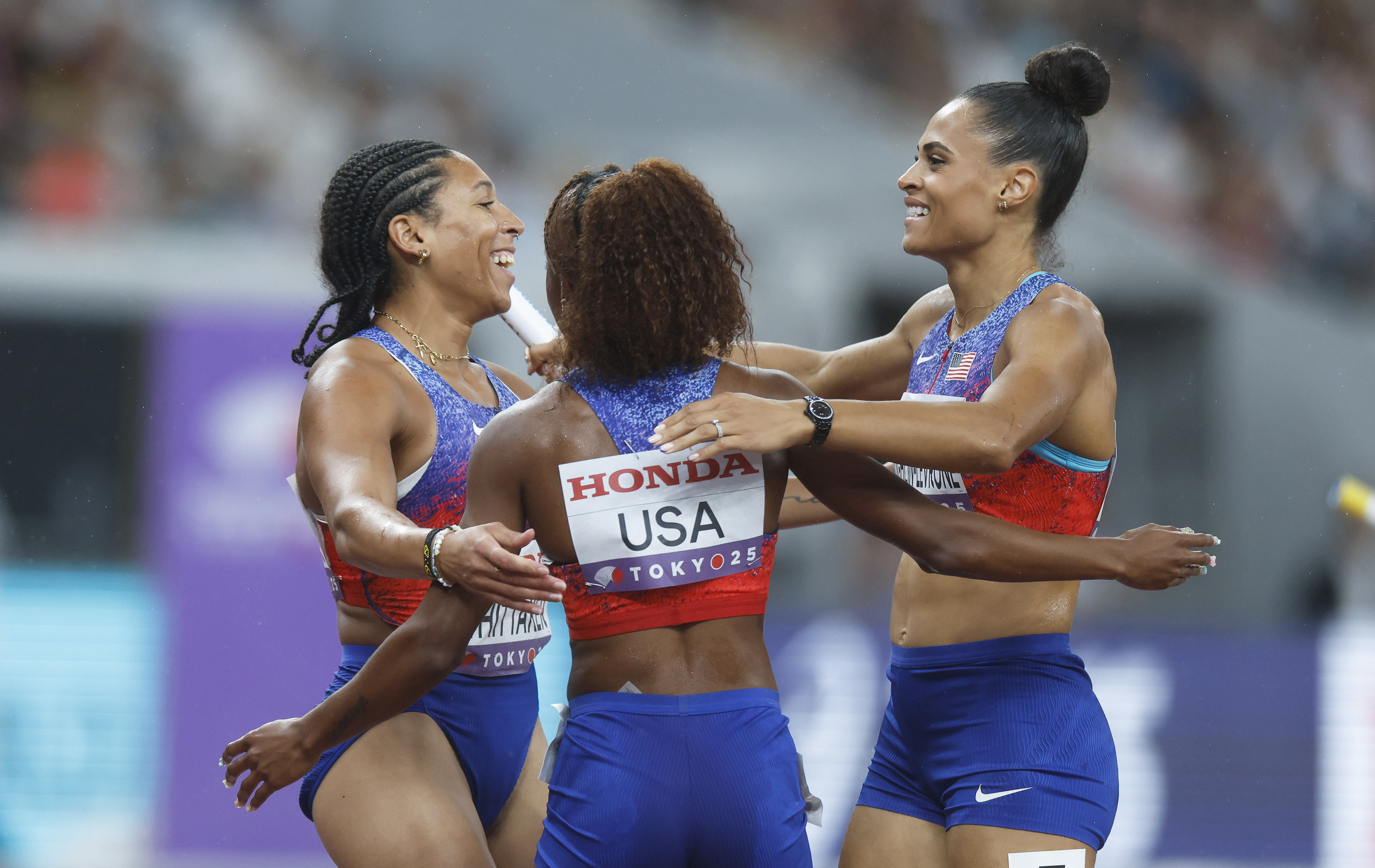 女子4x400米接力决赛赛况