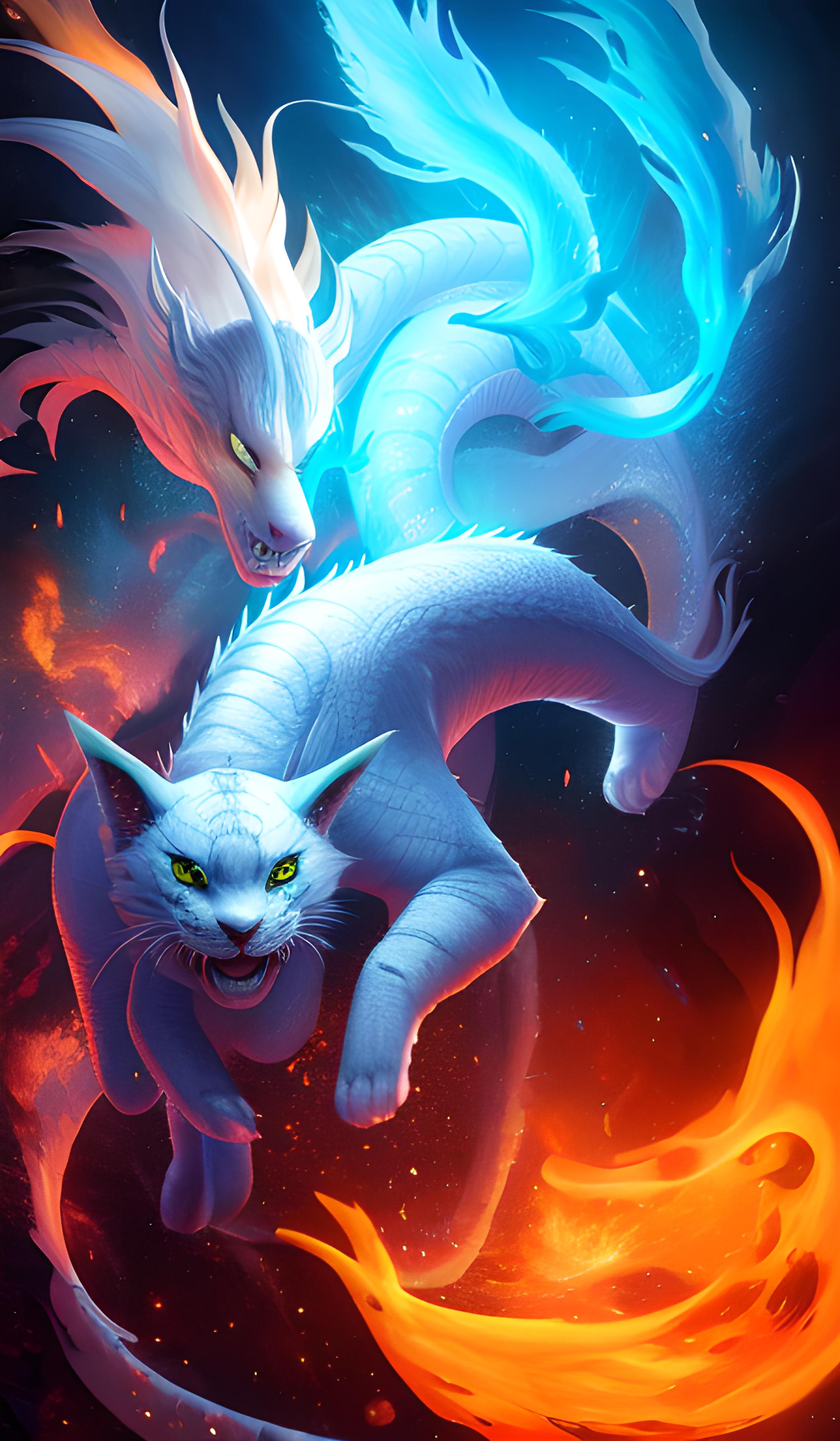 分享神兽龙虎系列手机壁纸4月11日第二季