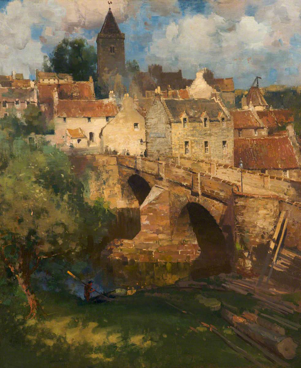 可写实,可写意的风景油画,他是杰出的苏格兰艺术家之一