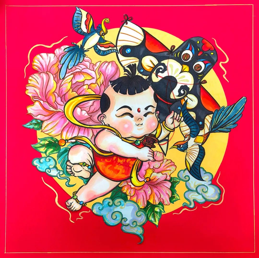 七里河区2024年"春到万家"迎新春年画作品展出