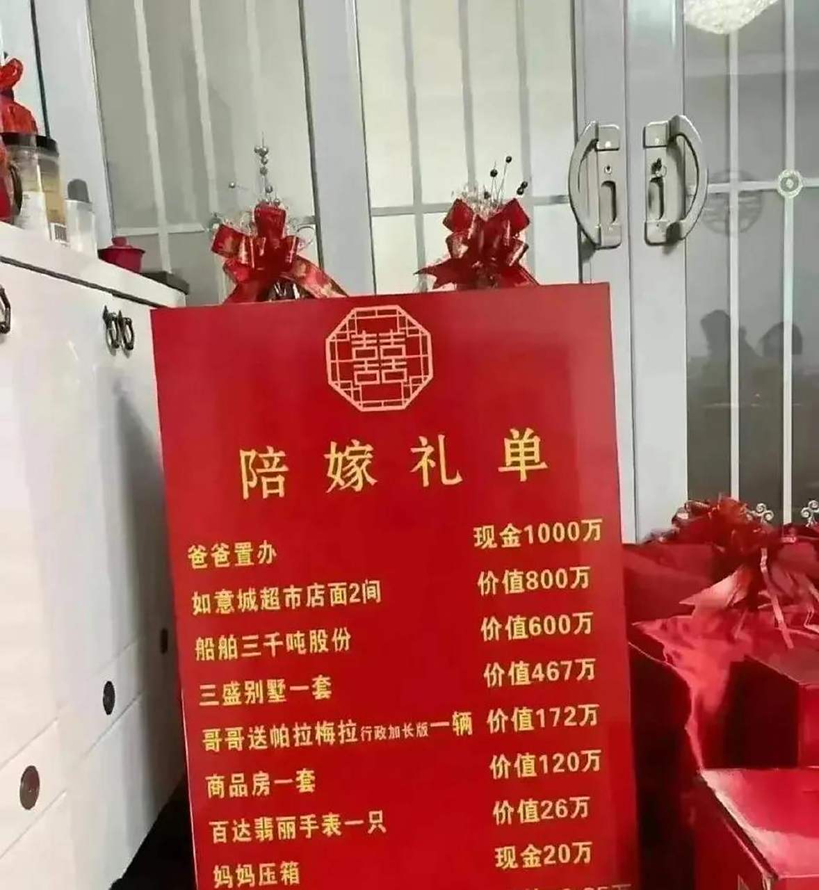 陪嫁礼单福建泉州