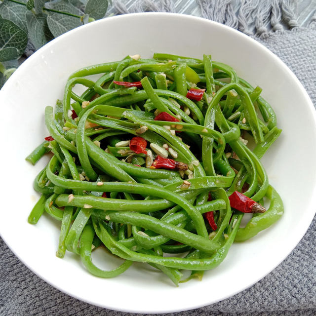凉拌豆角,夏季家常菜,解腻开胃