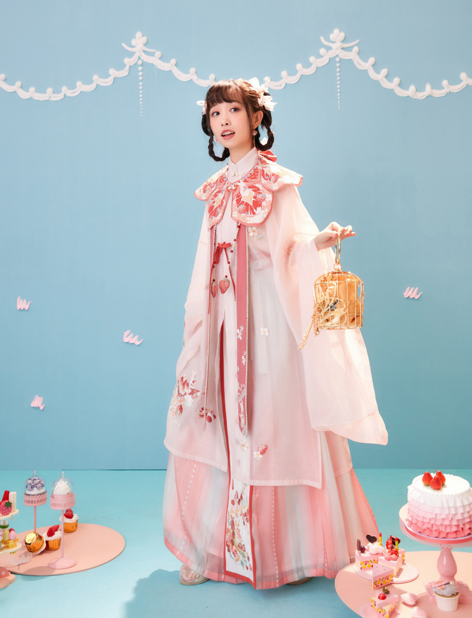 最近流行的"水果色系"汉服,温婉甜美,清凉一夏