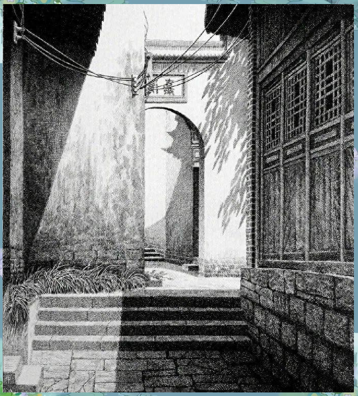 诸葛清嘉的钢笔画:山西古建筑的艺术再现