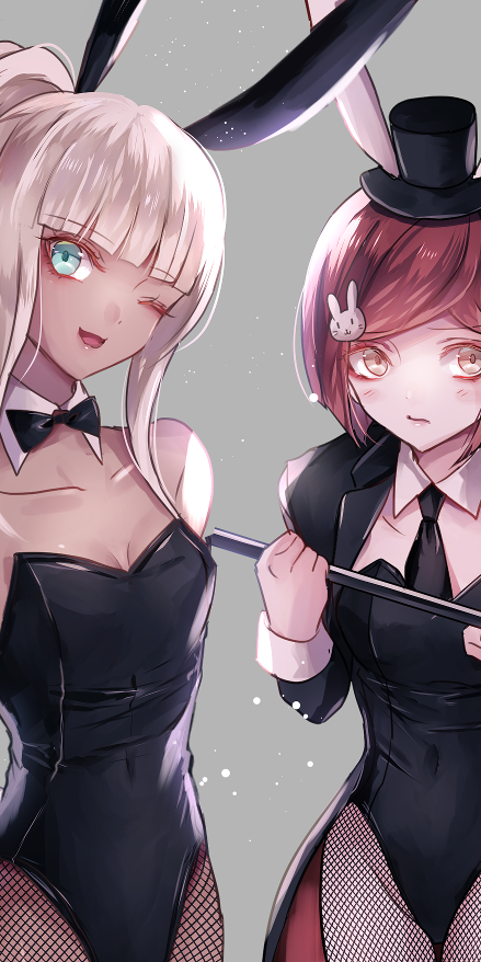 《弹丸论破》夜长安吉和其他角色的奇怪组合,动漫全面屏壁纸