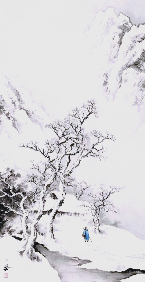 国画中的冬日美景,众多名家笔下的雪景,令人心旷神怡!