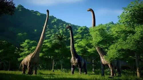 腕龙:体型巨大,特殊特征的植食性恐龙