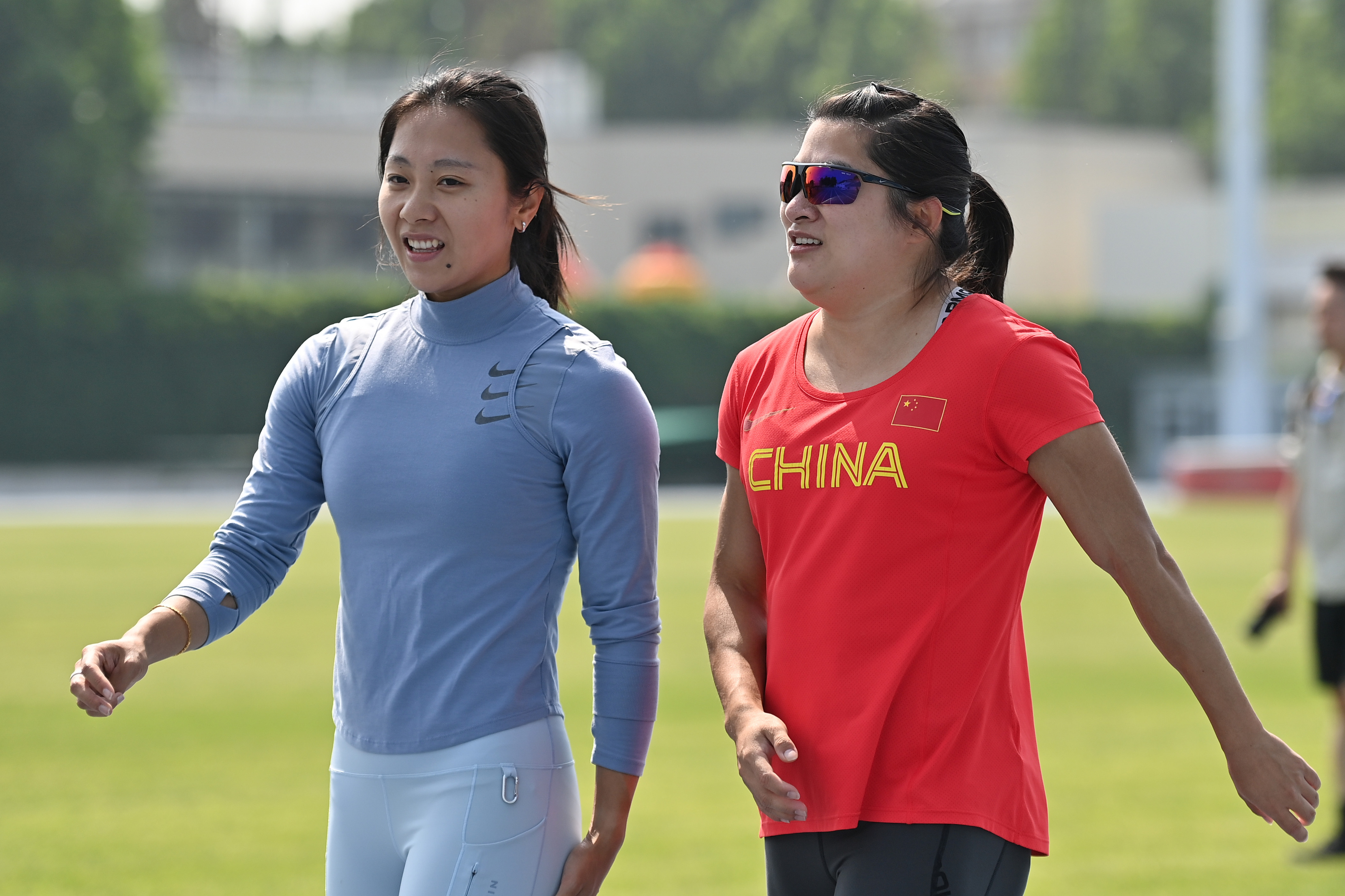 巴黎奥运会|全力冲刺!中国田径女子4x100米接力队力拼奥运资格