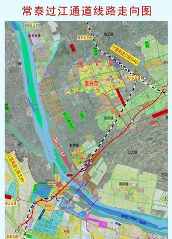 江蘇省泰興市:常泰長江大橋泰興側普通公路全面貫通