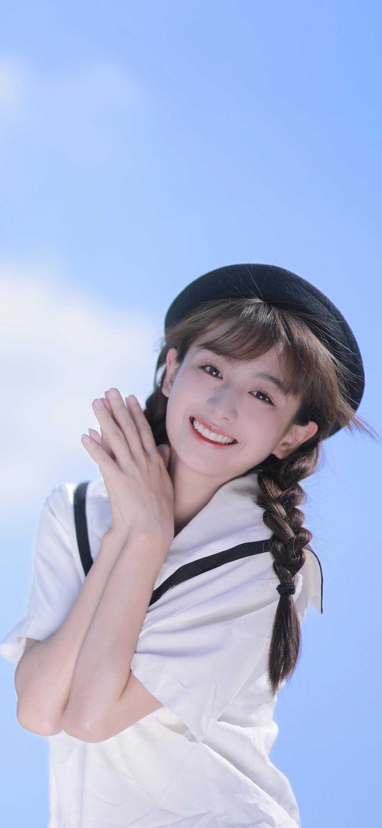 甜美元气少女写真图片 高清壁纸无水印