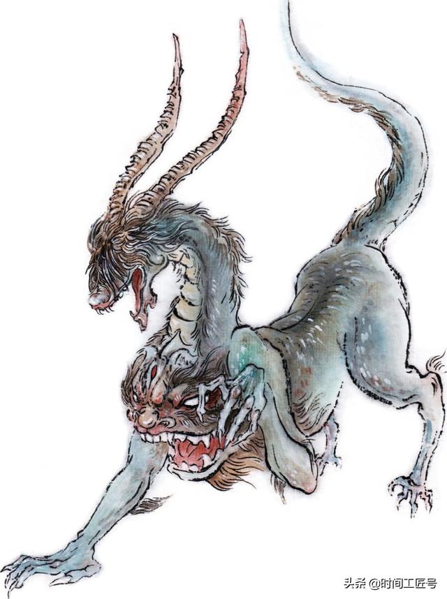 有兽焉,其状羊身人面,其目在腋下,名曰狍 