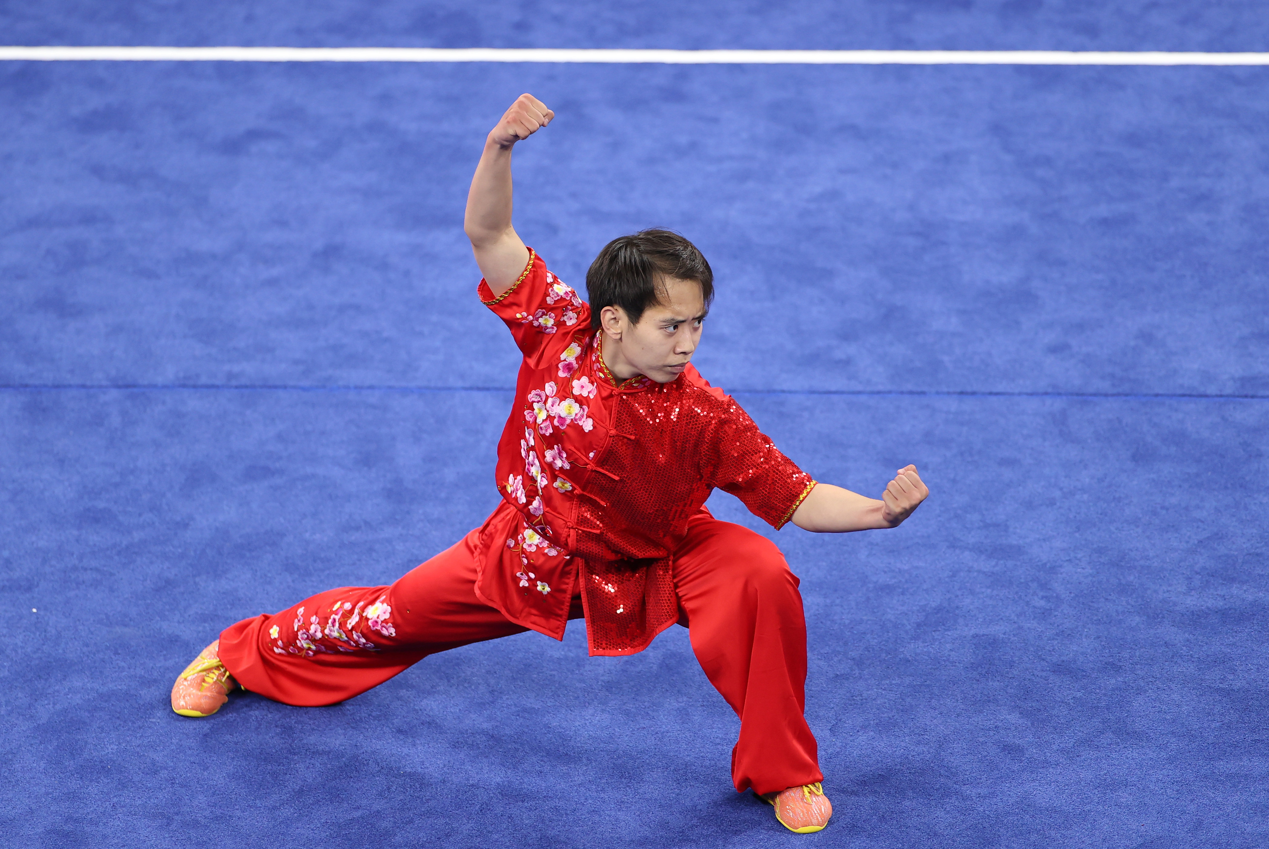 武术——男子长拳:中国选手金哲典夺金