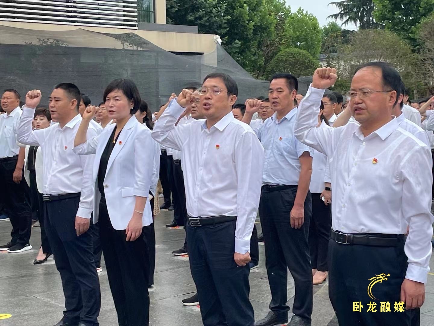 南阳市卧龙区:开展新党员宣誓活动