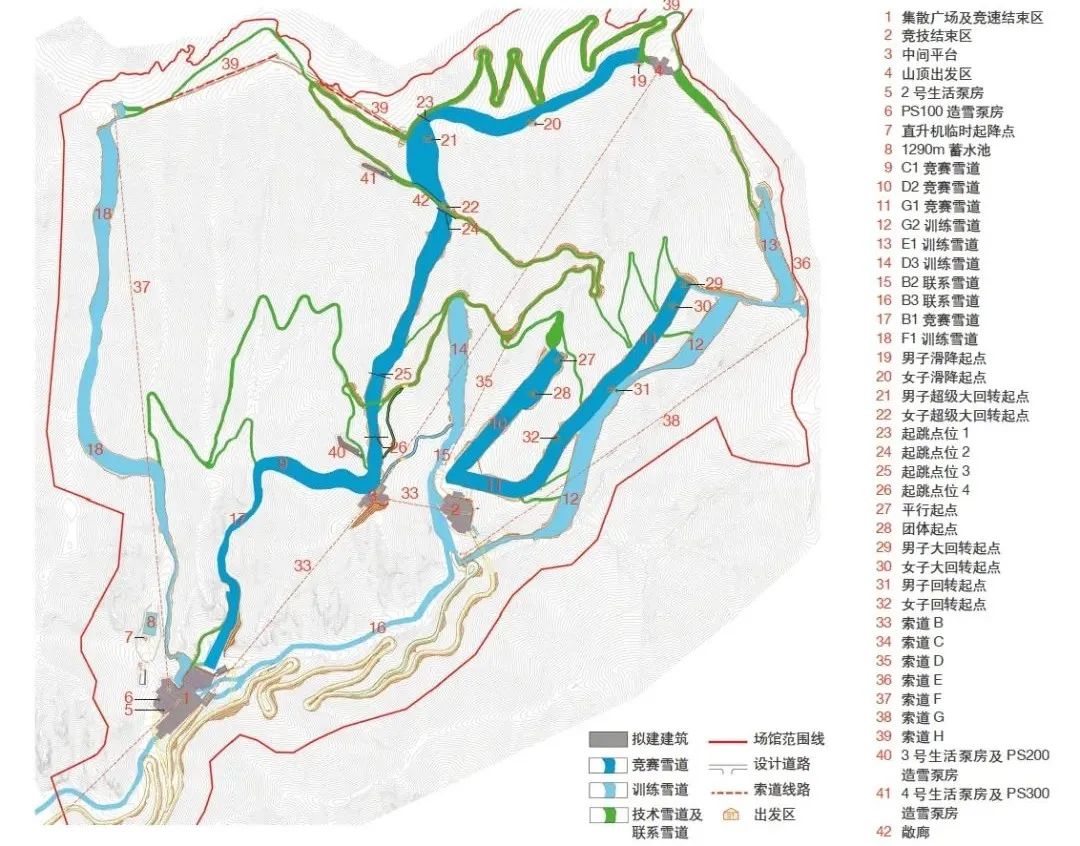 北京冬奥会场馆线路图图片