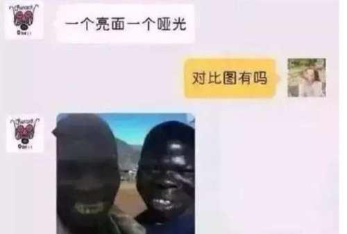 问商家亮面和哑光的区别,看到他发的图我傻了