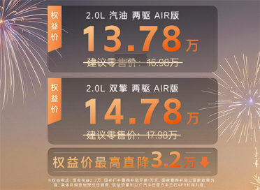 丰田史无前例新低！全新威兰达AIR版上市：13.78万起