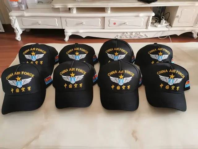 纪念款中国空军飞行员黑色休闲帽棒球帽鸭舌帽
